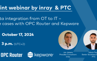 Joint Webinar by inray and PTC Kepware